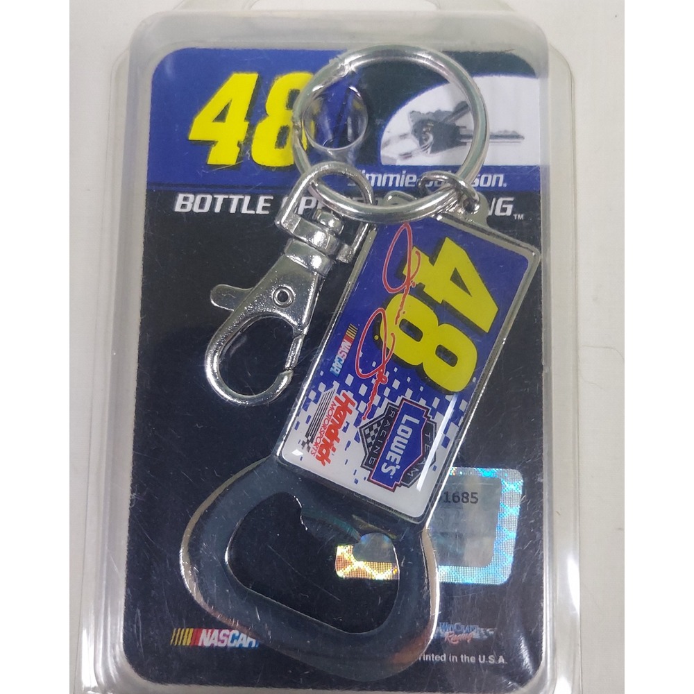 Wincraft Jimmie Johnson 48 Keychain Bottle Opener NASCAR‎ Racing Keyring